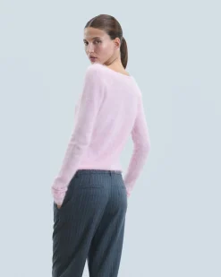 Top Maniche lunghe in Cashmere spazzolato