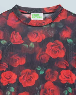 Top Maniche lunghe Mesh