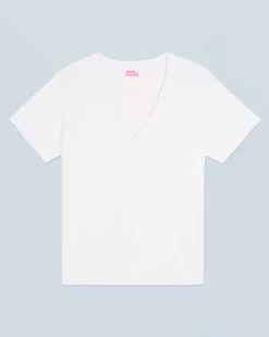 T-shirt Scollo a V Maniche corte