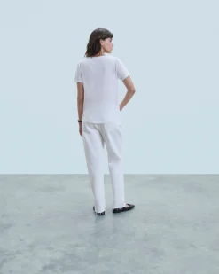 T-Shirt Scollo a V Supima