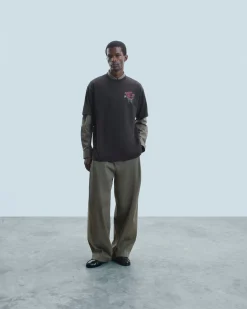 T-shirt Scollo tondo Maniche corte Rose