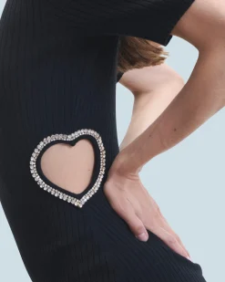 Vestito Corto Maniche lunghe Gioiello Cuore