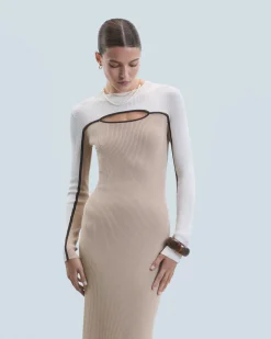 Vestito Lungo Maniche lunghe