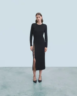 Vestito Lungo Maniche lunghe