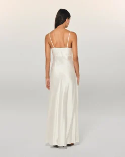 Vestito Lungo Spallina Rosa