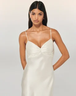 Vestito Lungo Spallina Rosa