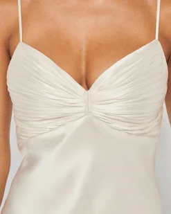 Vestito Lungo Spallina Rosa